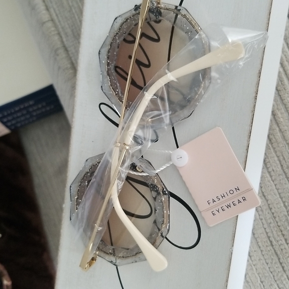 High quality SUNGLASSES cut Shining octagon Round Rhinestone Sunglasses … - Picture 4 of 4